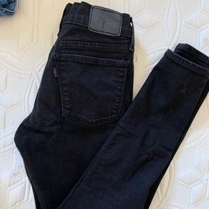 Levi’s 710 Super Skinny Black Jeans